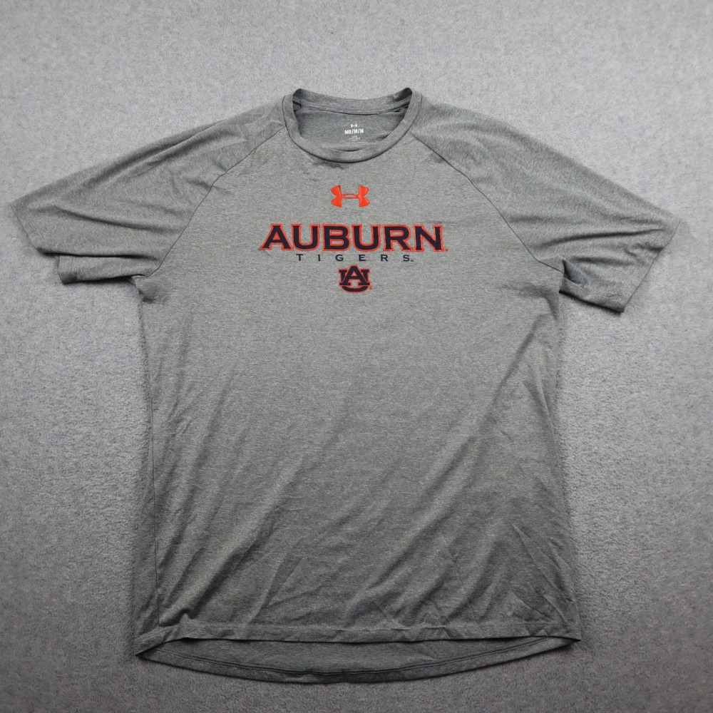 Auburn Tigers Under Armour Shirt Mens Medium Loose Fit Activewear Short Sleeve